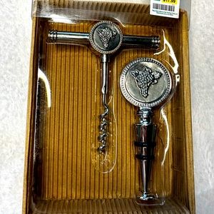 🍷NWT💥3/$20 Wine Corkscrew & Stopper
